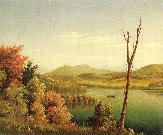 Prentice, Levi Wells Andirondack Lake China oil painting art